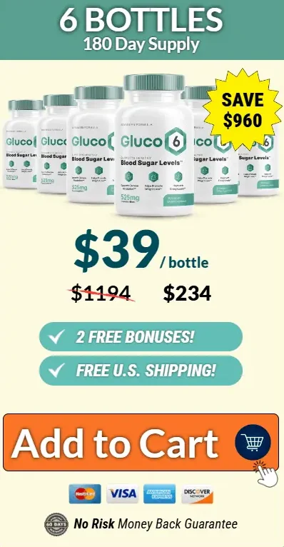 Gluco6 Blood Sugar Supplement Price Of 6 Bottles